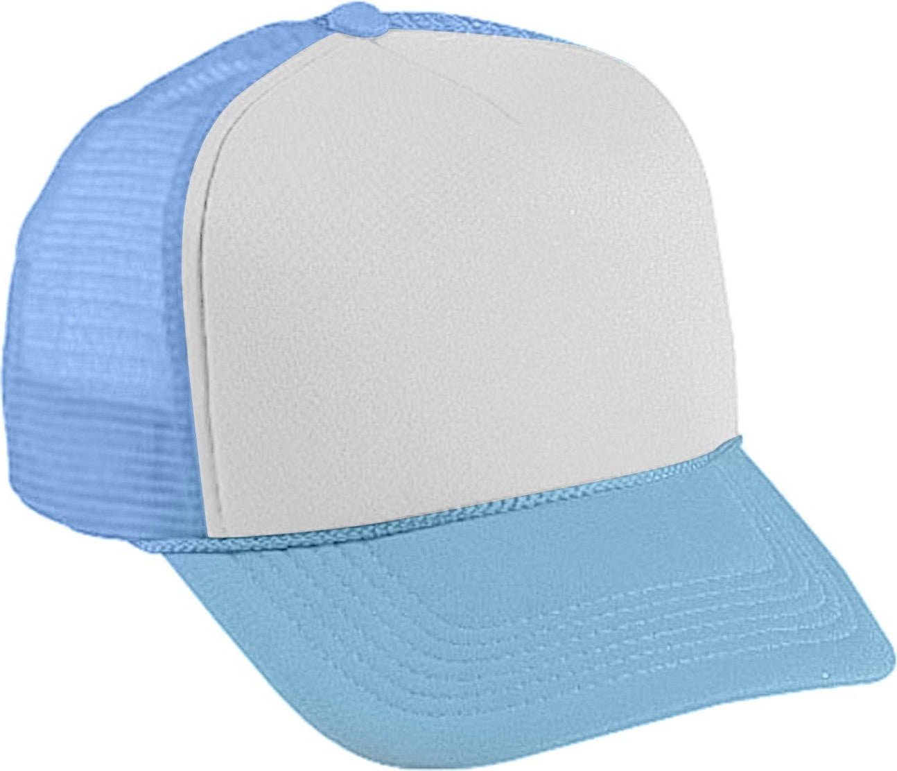 Cobra Cap Ymc Youth Foam Front Mesh Back - White Columbia Blue