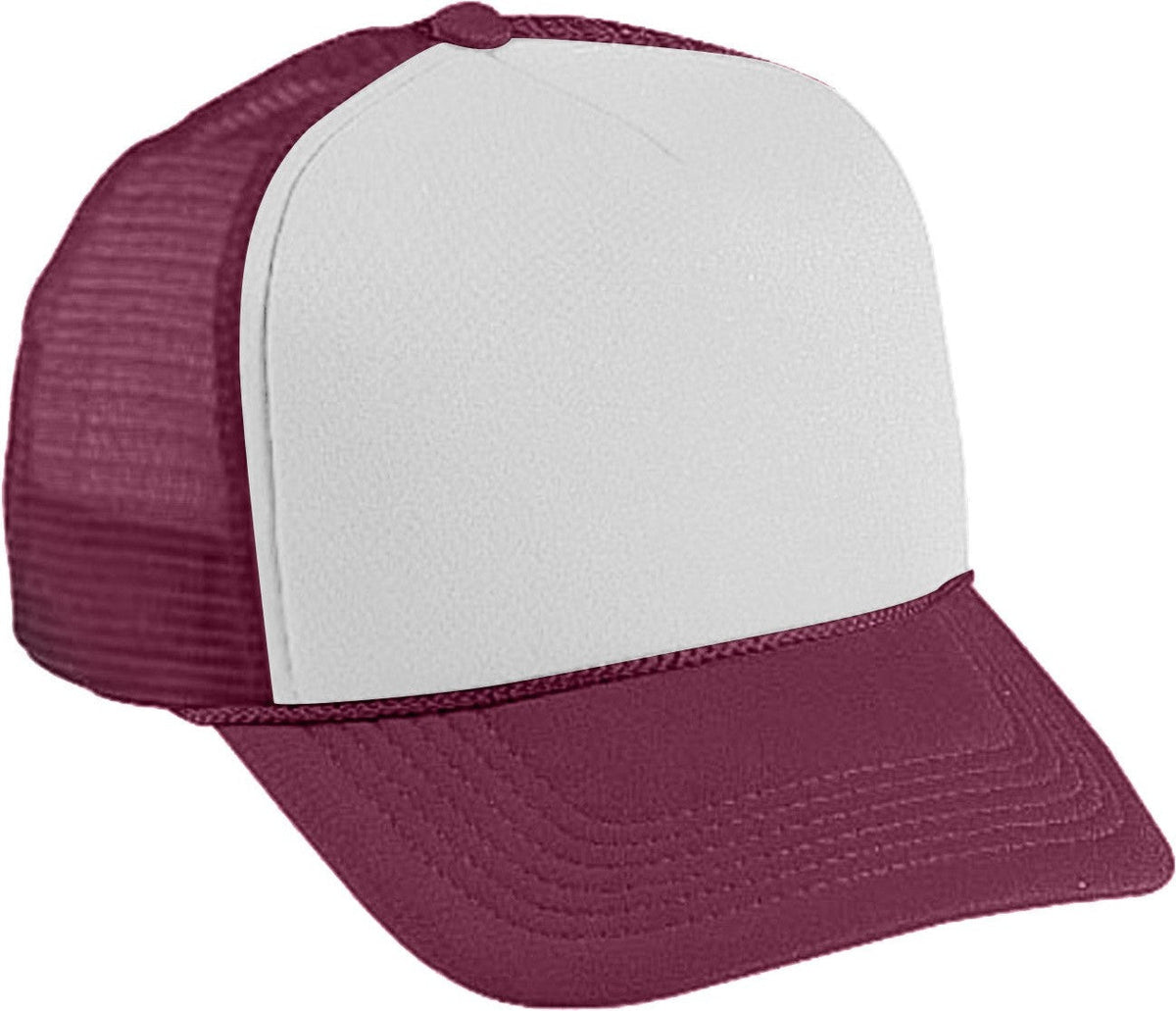 Cobra Cap Ymc Youth Foam Front Mesh Back - White Maroon