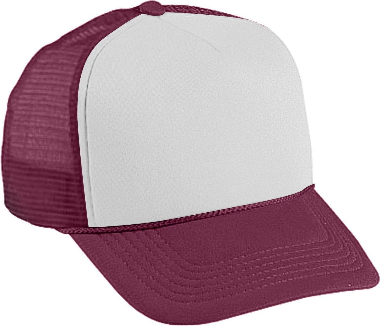 Cobra Cap Ymc Youth Foam Front Mesh Back - White Maroon