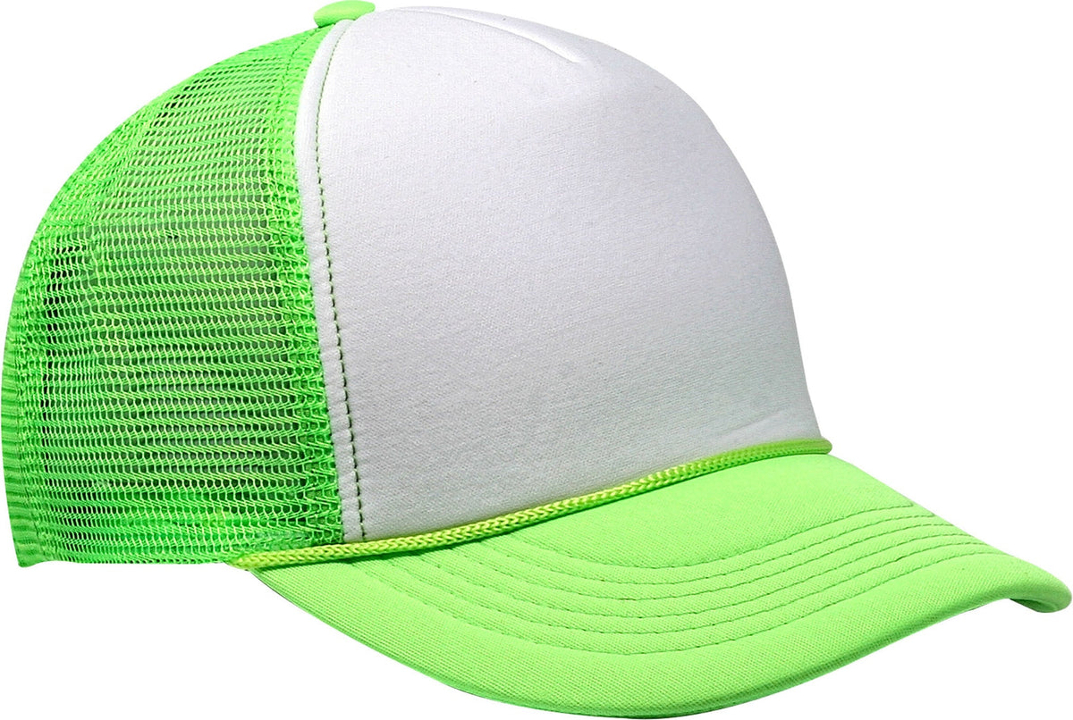 Cobra Cap Ymc Youth Foam Front Mesh Back - White Neon Green