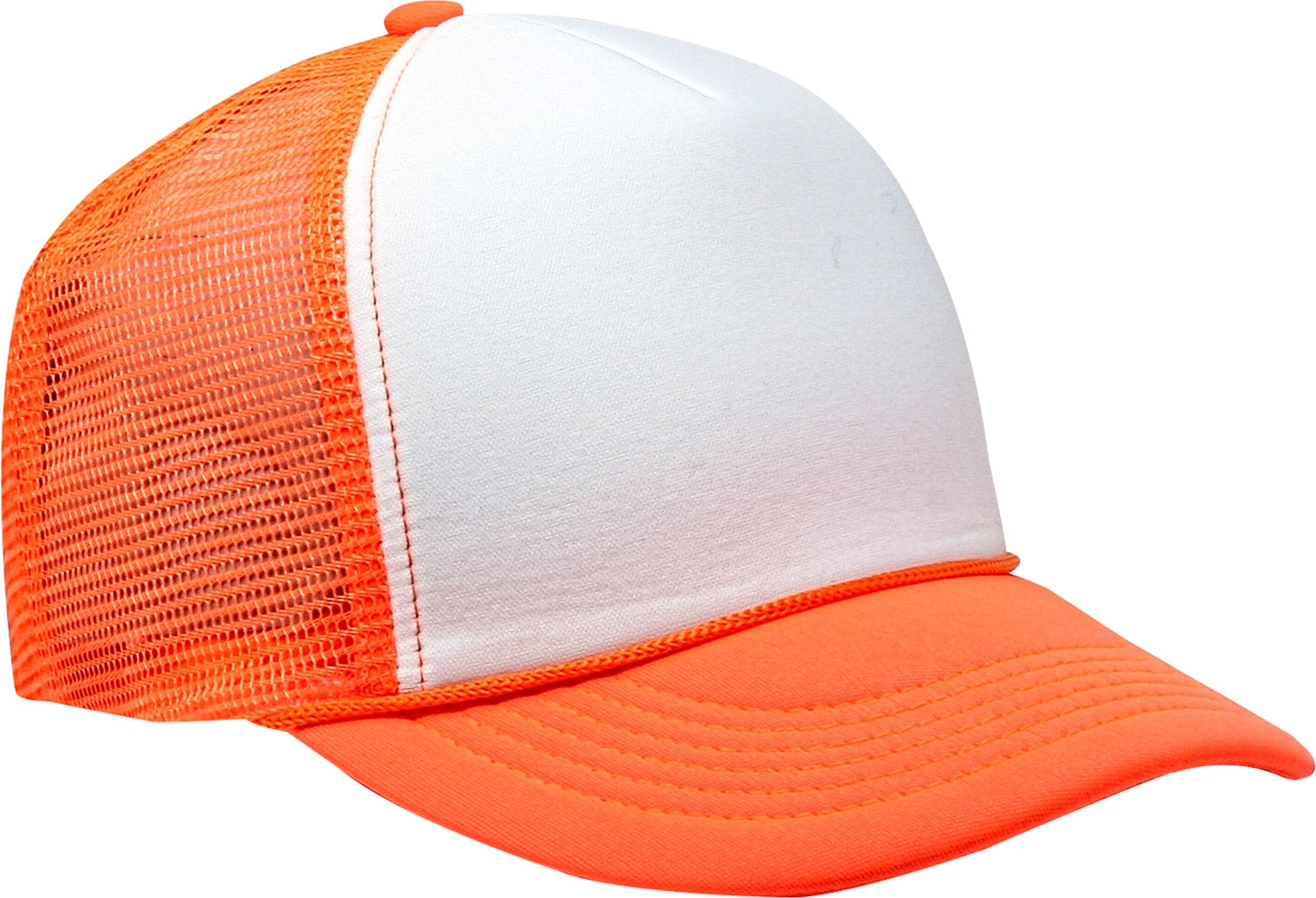 Cobra Cap Ymc Youth Foam Front Mesh Back - White Neon Orange