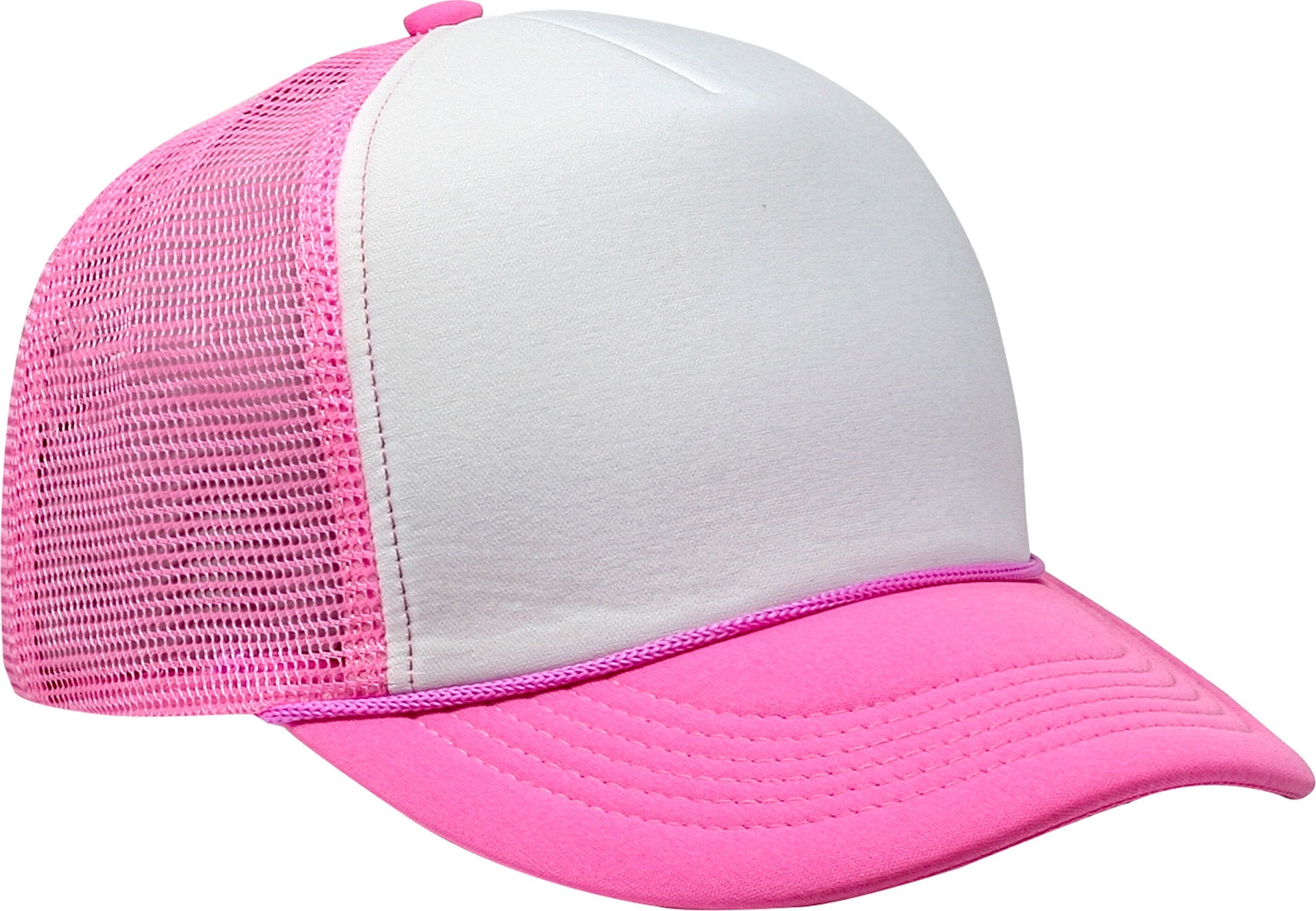Cobra Cap Ymc Youth Foam Front Mesh Back - White Neon Pink