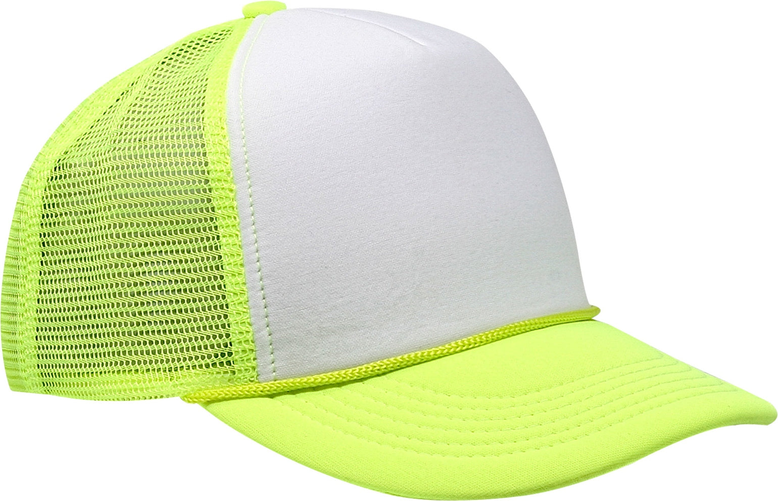 Cobra Cap Ymc Youth Foam Front Mesh Back - White Neon Yellow