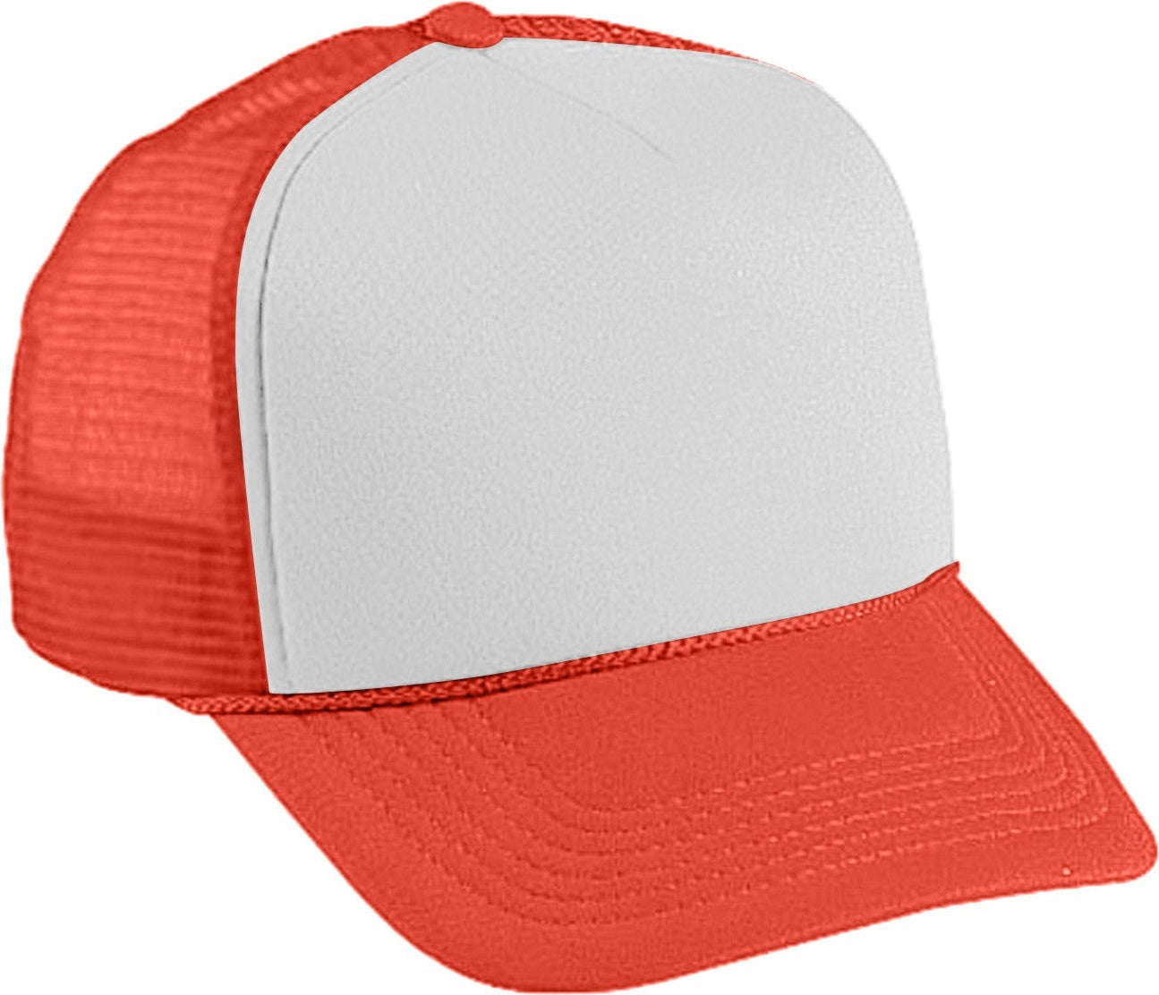 Cobra Cap Ymc Youth Foam Front Mesh Back - White Orange