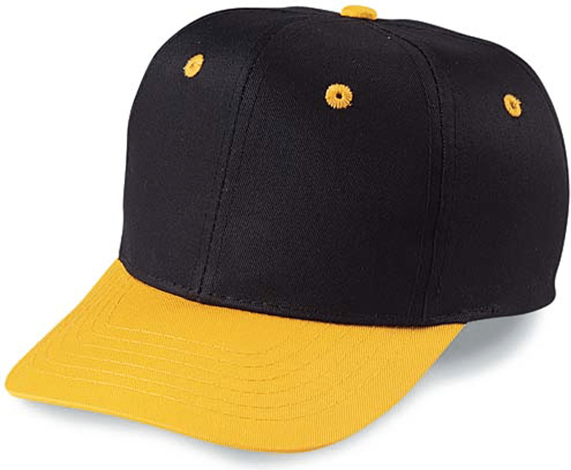 Cobra Cap Ypt-2 Youth 6 Panel Twill 2tone - Black Gold