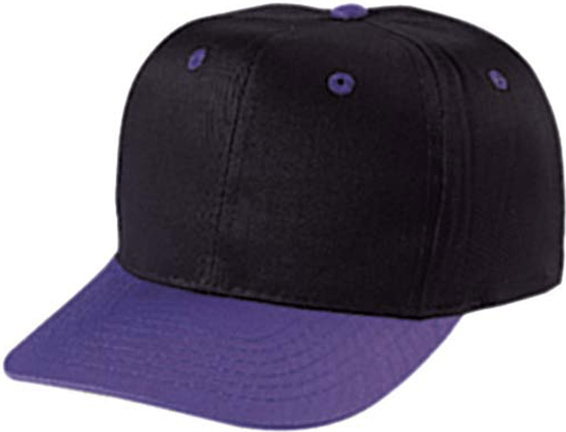 Cobra Cap Ypt-2 Youth 6 Panel Twill 2tone - Black Purple