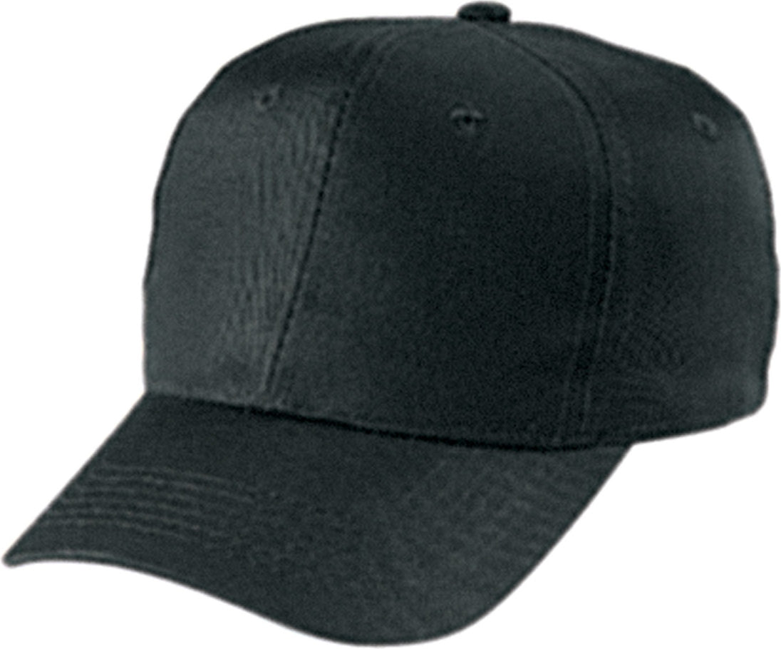 Cobra Cap Ypt Youth 6 Panel Pro Cotton Twill - Black