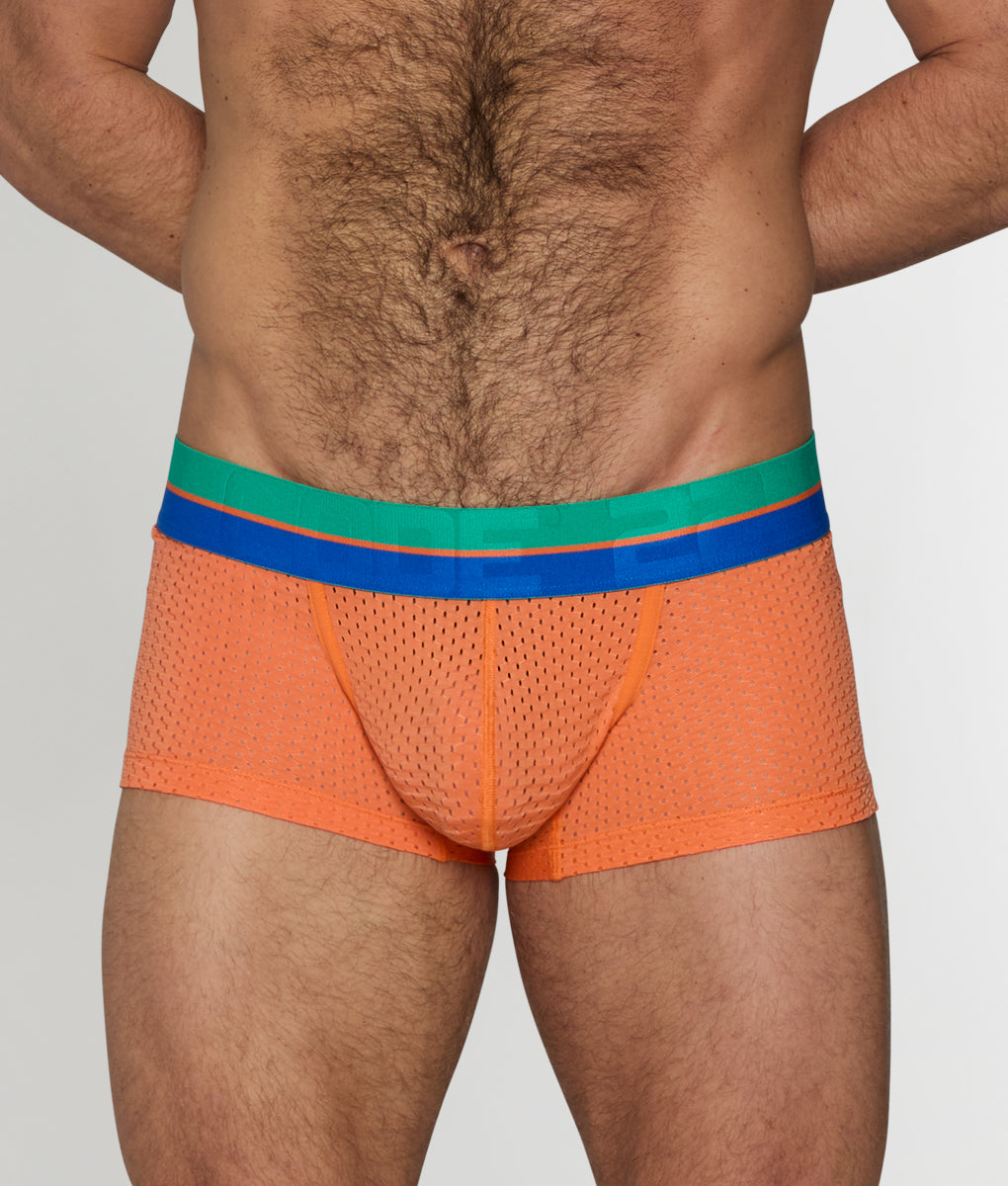 Code 22 Bright Mesh Trunk - Orange / Small