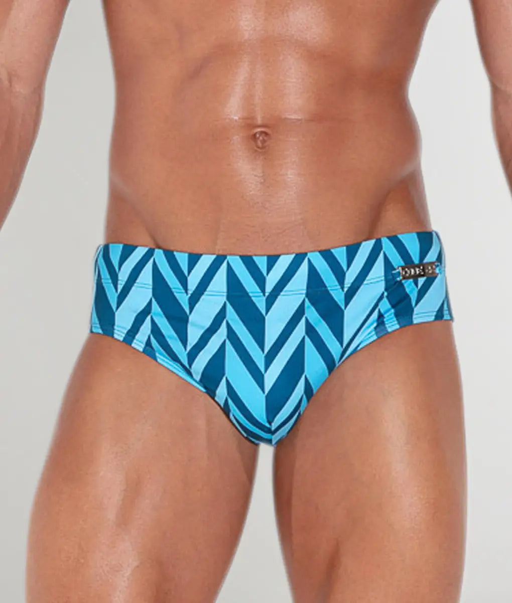 Code 22 Cadaques Swim Brief - Aqua / Small