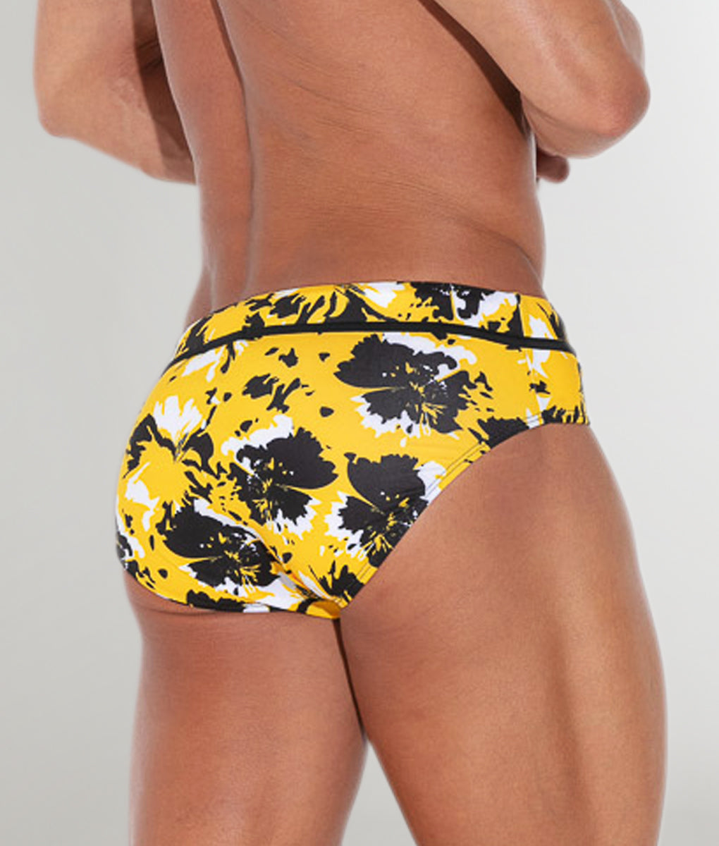 Code 22 Lekeito Swim Brief - Yellow / Small