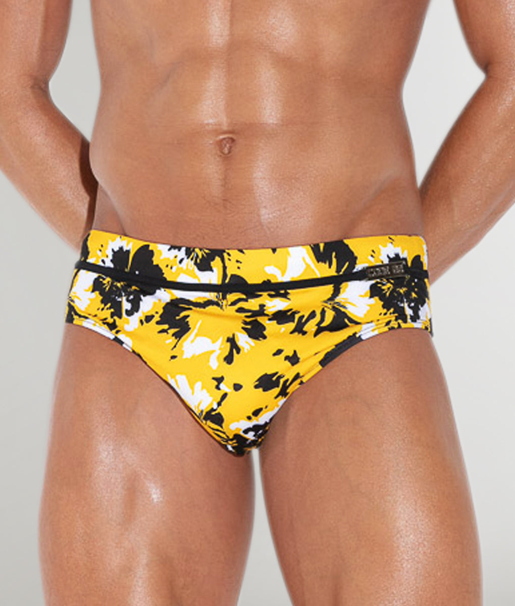 Code 22 Lekeito Swim Brief - Yellow / Small