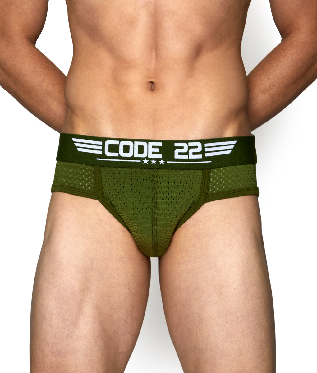 Code 22 Military Brief - Army Green / Small