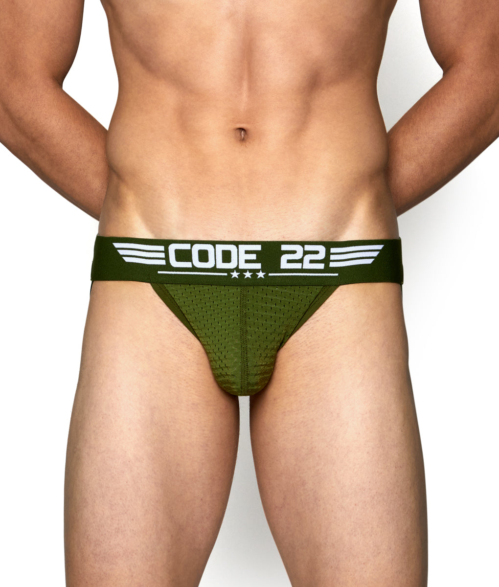 Code 22 Military Jock - Army Green / Small