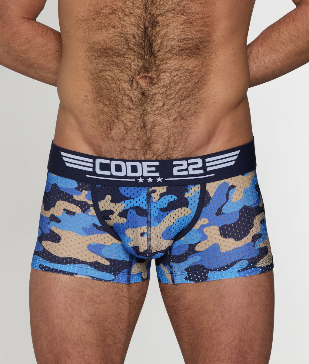 Code 22 Military Trunk - Petrol Camo Blue / Small