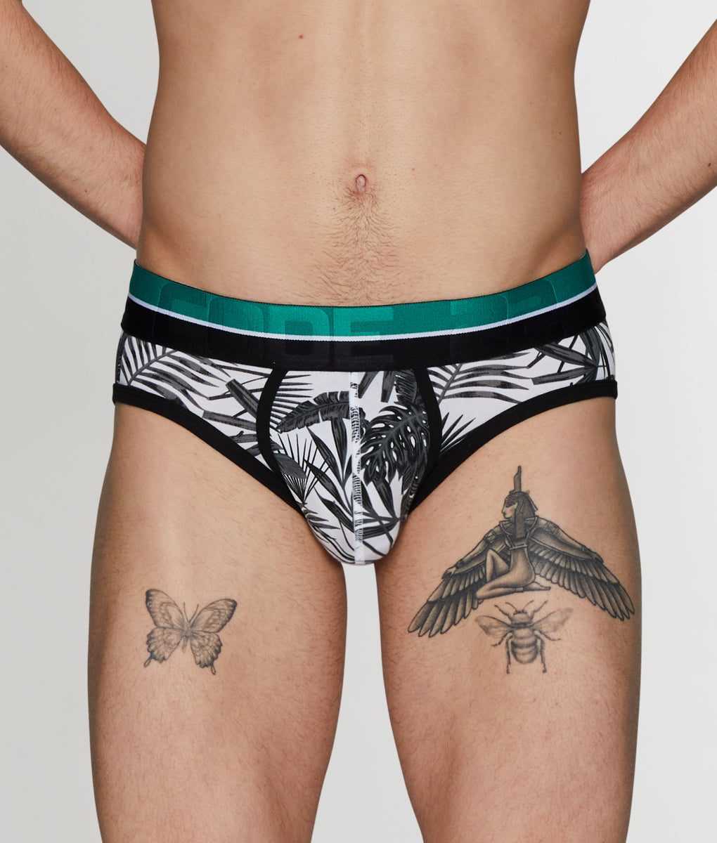 Code 22 Palm Tree Brief - Charcoal / Small