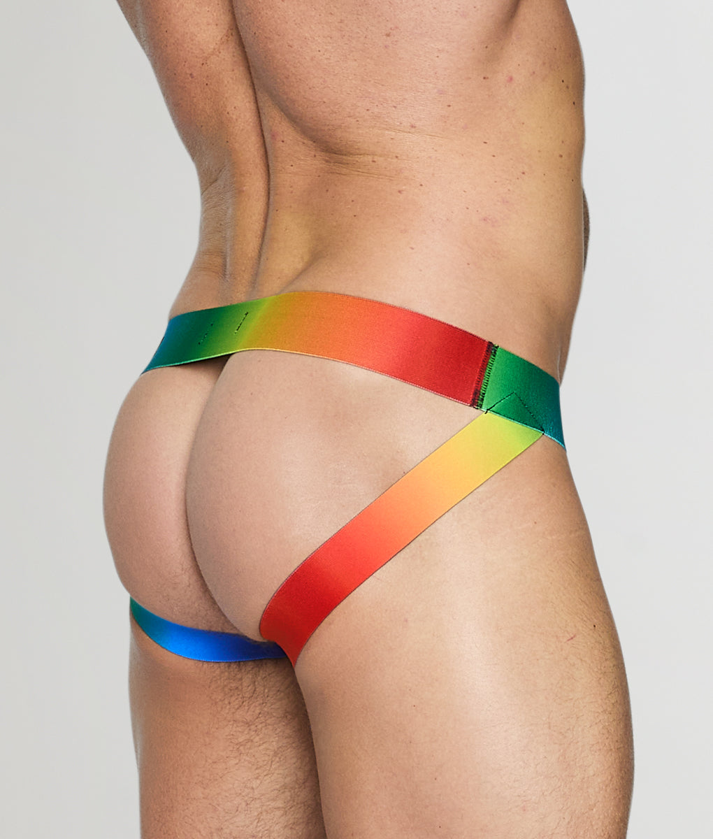 Code 22 Pride Mesh Jockstrap - Black / Small