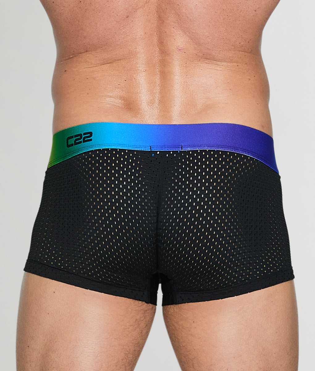Code 22 Pride Mesh Trunk - Black / Small