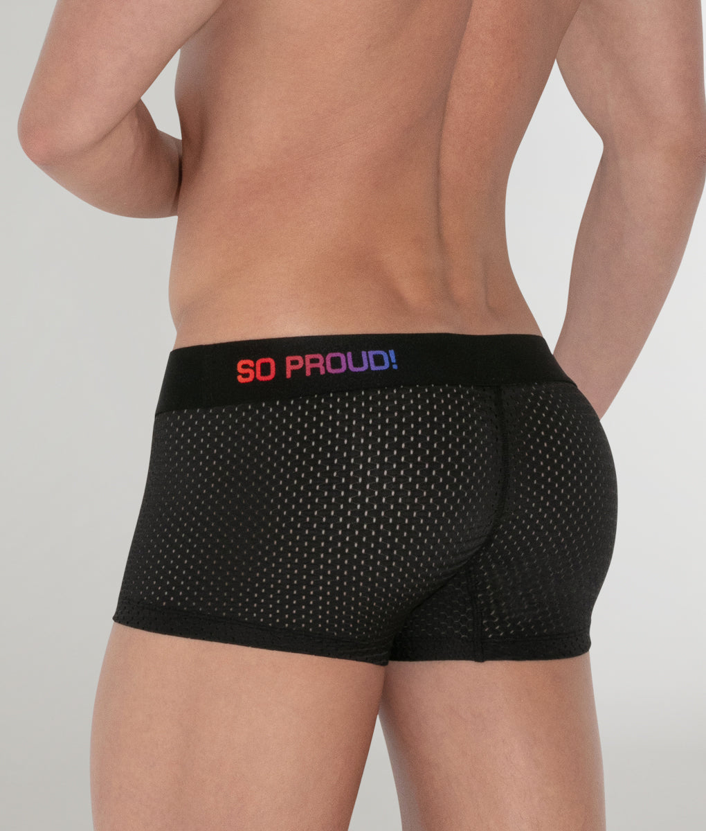 Code 22 Pride Mesh Trunk - Solid Black / Small