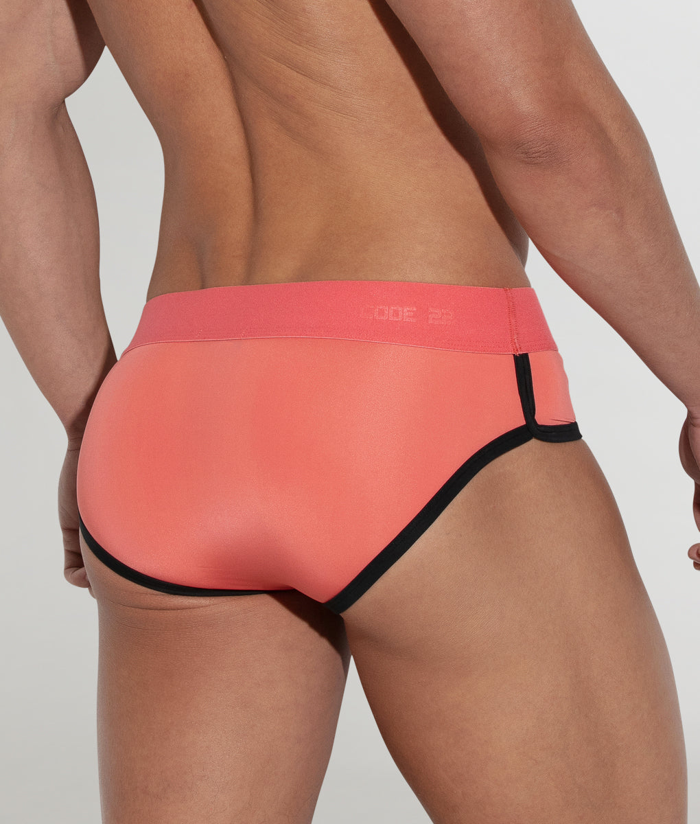 Code 22 Workout Brief - Vermillion Orange / Small