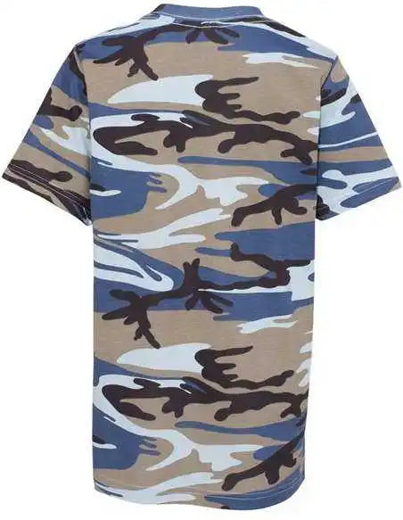 Code Five 2207 Youth Camouflage T-shirt - Blue Woodland