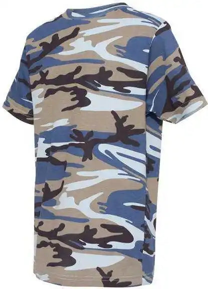 Code Five 2207 Youth Camouflage T-shirt - Blue Woodland