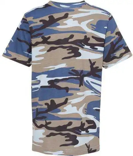 Code Five 2207 Youth Camouflage T-shirt - Blue Woodland