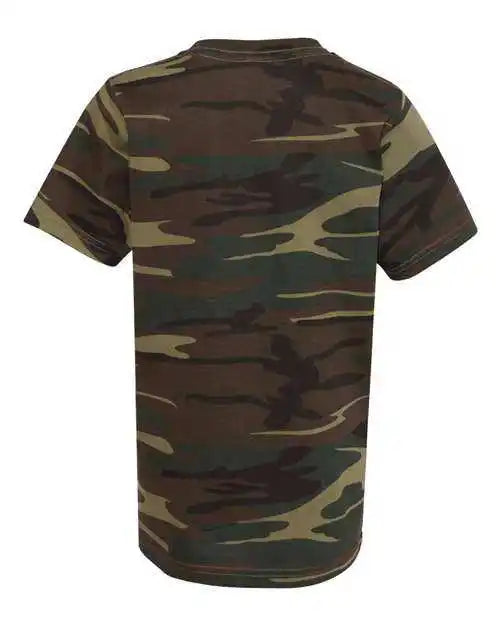 Code Five 2207 Youth Camouflage t Shirt Green Woodland