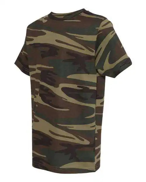 Code Five 2207 Youth Camouflage t Shirt Green Woodland
