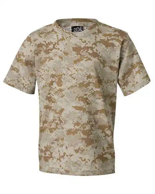 Code Five 2207 Youth Camouflage T-shirt - Sand Digital