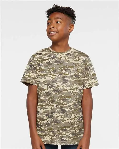 Code Five 2207l Youth Camouflage T-shirt - 2207 - Sand Digital