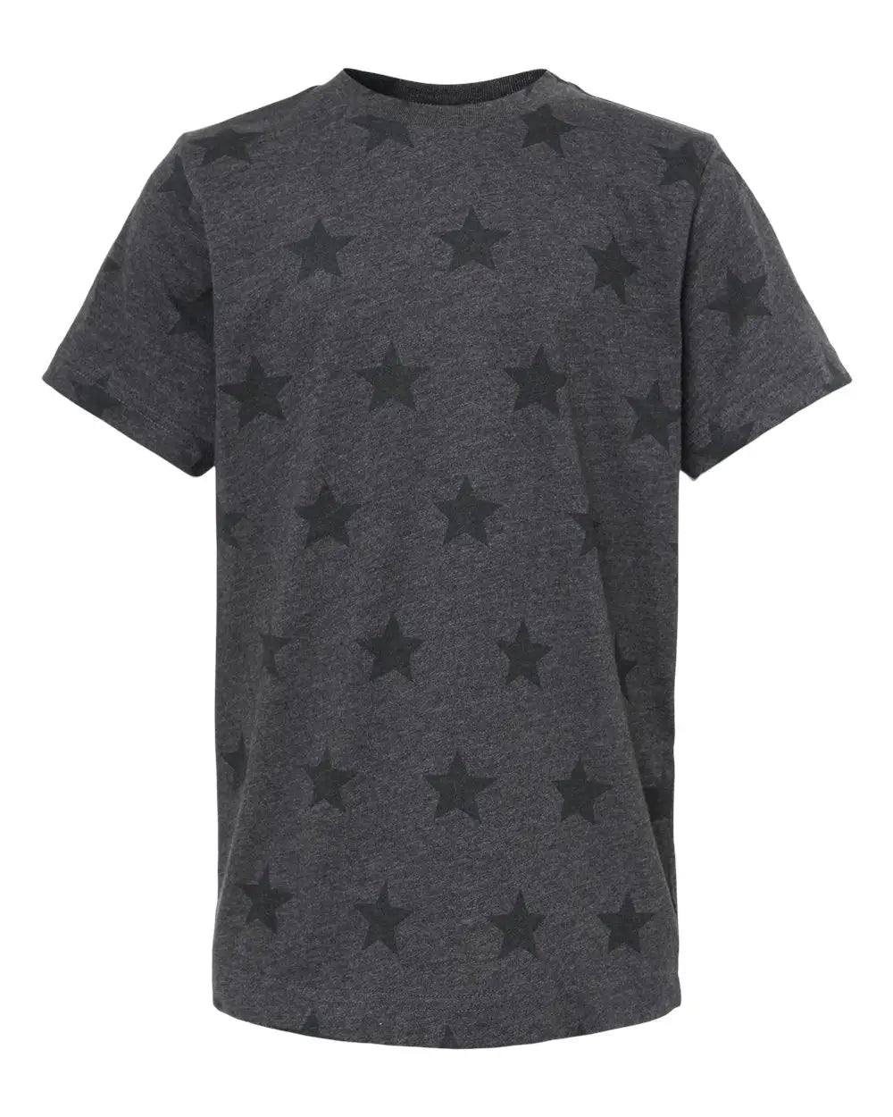 Code Five 2229 Youth Star Print Tee - Smoke - Gray / Xs