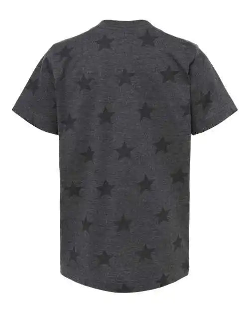 Code Five 2229 Youth Star Print Tee - Smoke