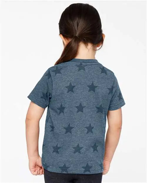 Code Five 3029 Toddler Star Print Tee - Denim
