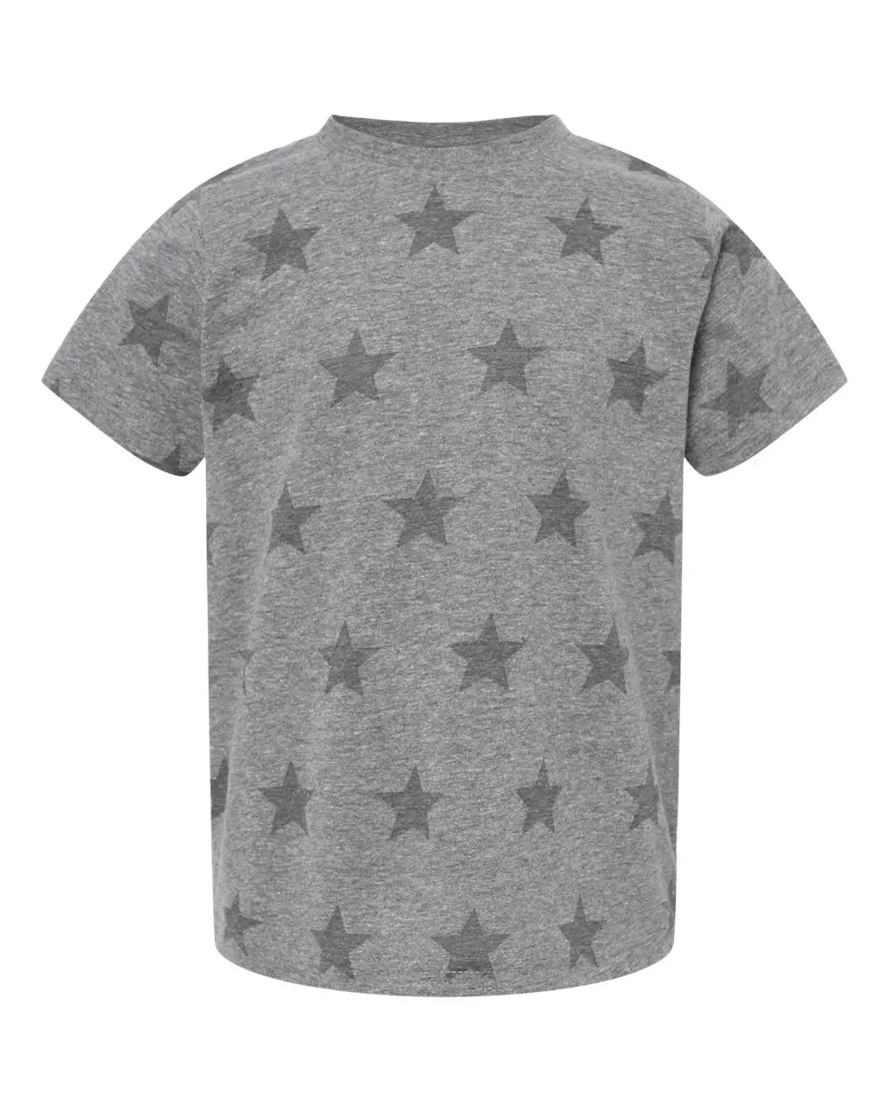 Code Five 3029 Toddler Star Print Tee - Granite Heather - Dark Gray / 4t
