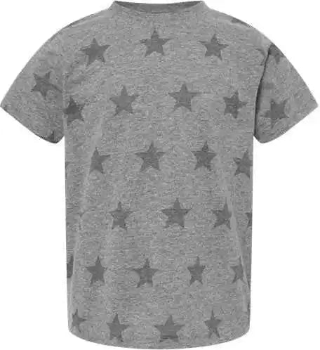 Code Five 3029 Toddler Star Print Tee - Granite Heather