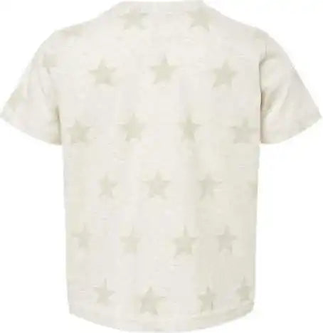 Code Five 3029 Toddler Star Print Tee - Natural Heather