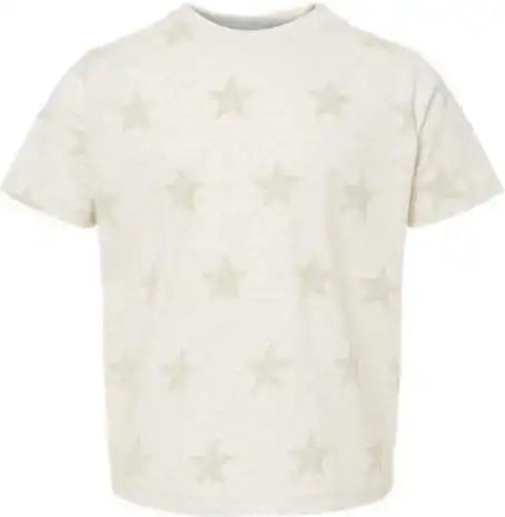 Code Five 3029 Toddler Star Print Tee - Natural Heather