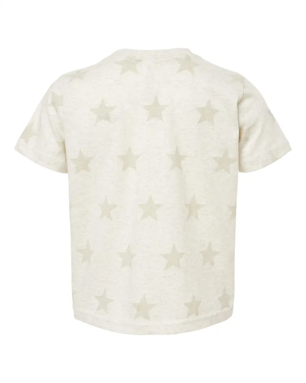 Code Five 3029 Toddler Star Print Tee - Natural Heather - Gray / 4t