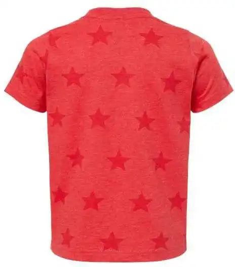 Code Five 3029 Toddler Star Print Tee - Red