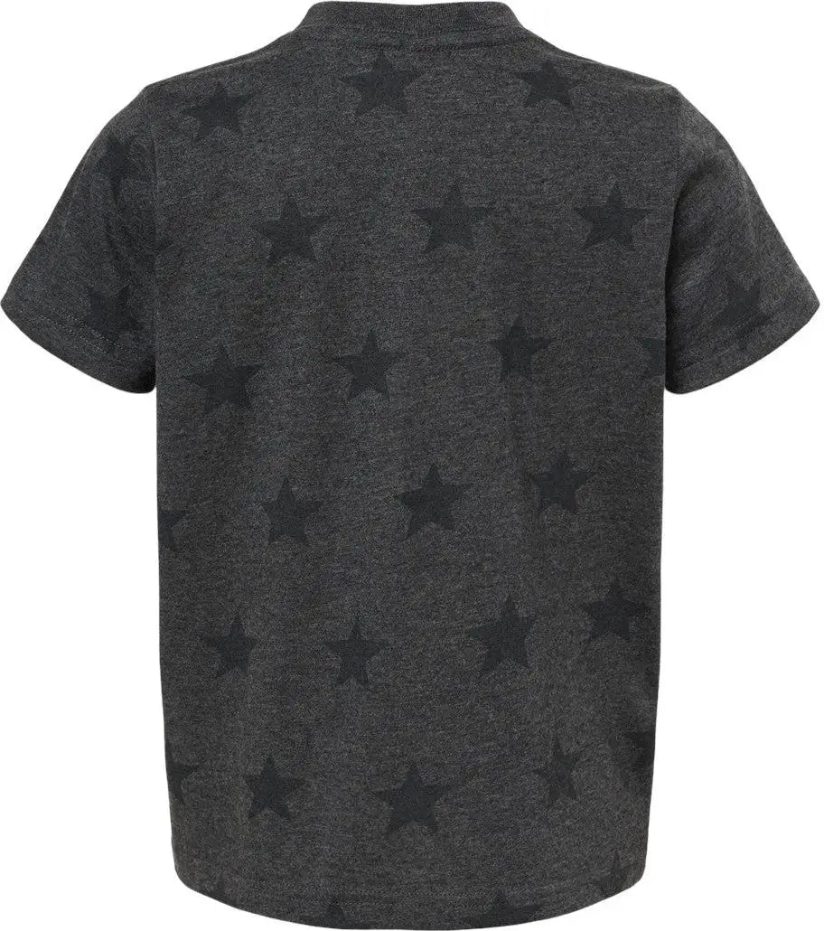 Code Five 3029 Toddler Star Print Tee - Smoke - Gray / 4t