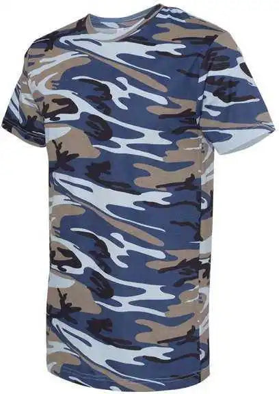 Code Five 3907 Adult Camo Tee - Blue Woodland