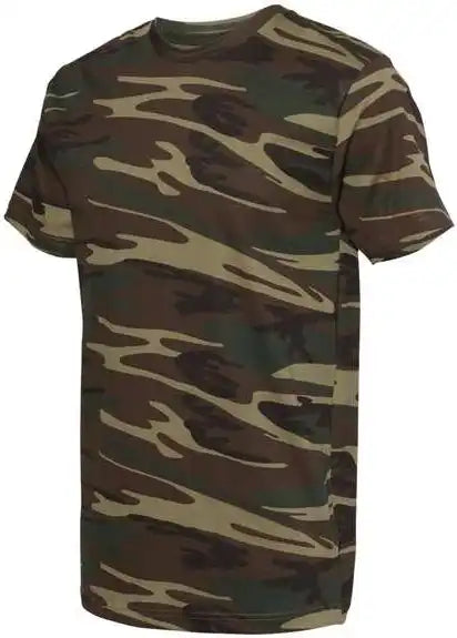 Code Five 3907 Adult Camo Tee - Green Woodland