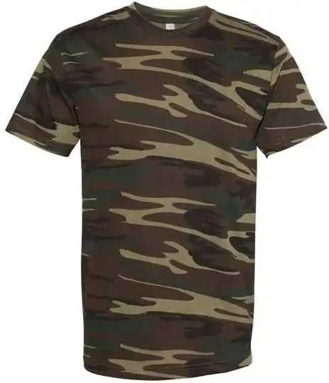 Code Five 3907 Adult Camo Tee - Green Woodland