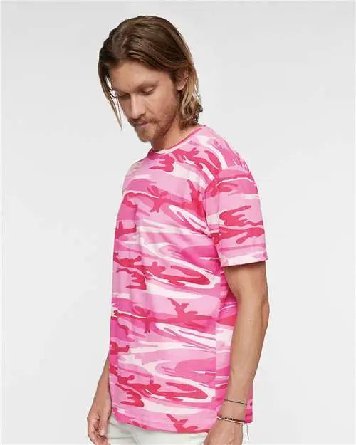 Code Five 3907 Camo Tee - Pink Woodland
