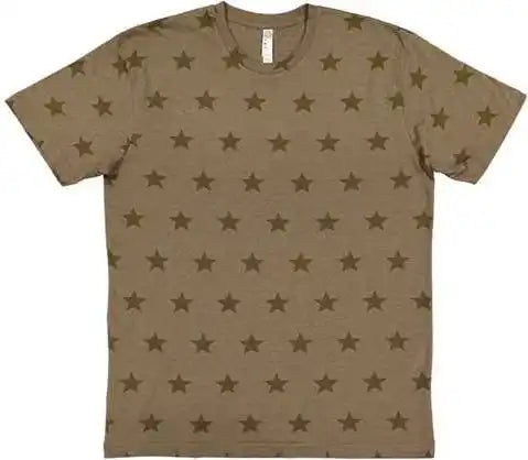 Code Five 3929 Star Print Tee - Military Green