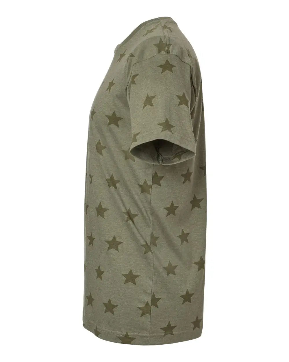 Code Five 3929 Star Print Tee - Military Green