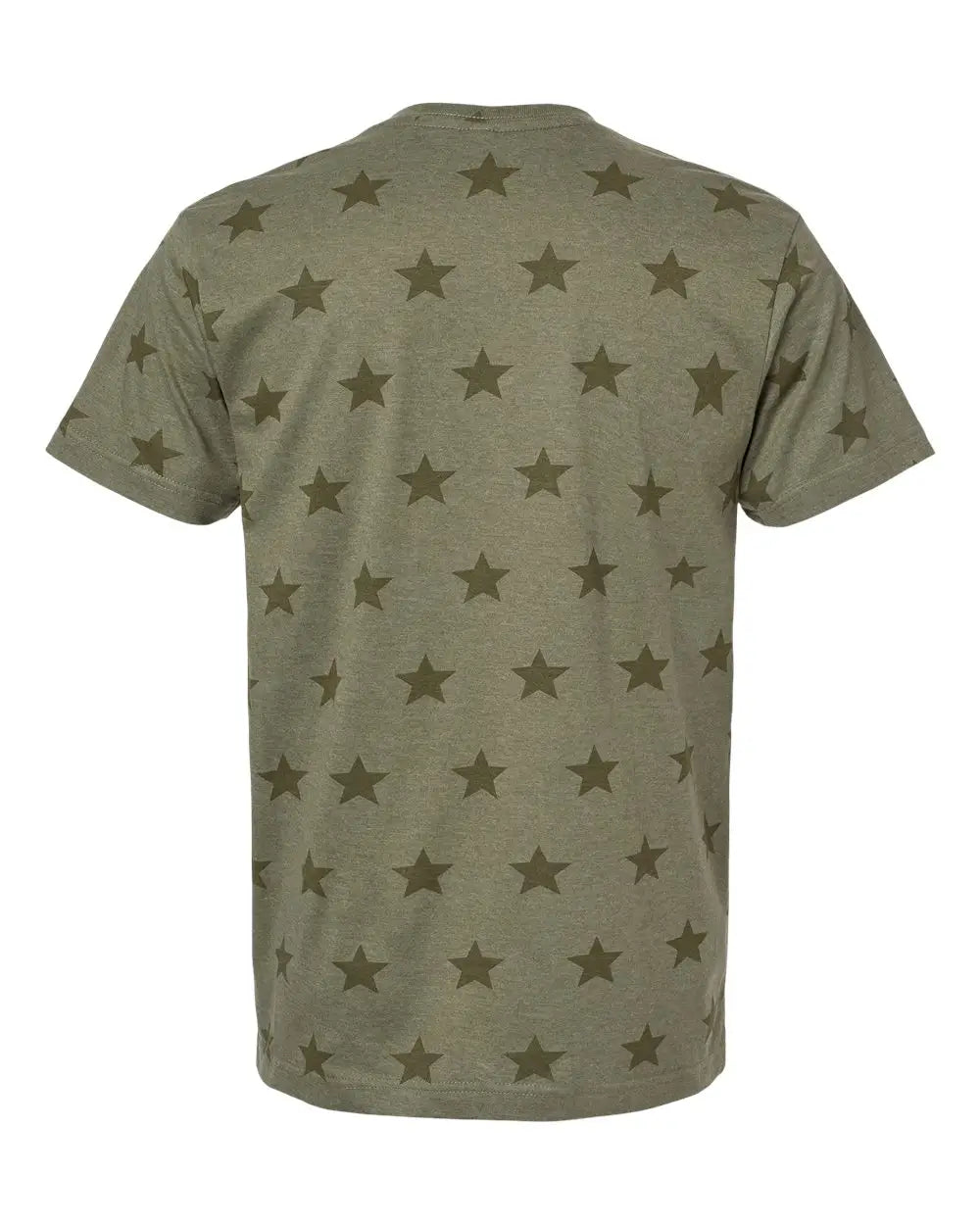 Code Five 3929 Star Print Tee - Military Green