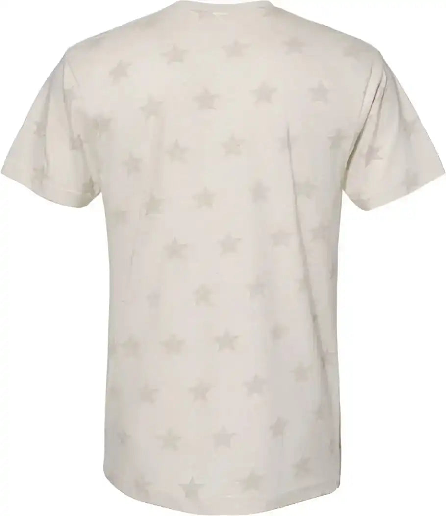 Code Five 3929 Star Print Tee Natural Heather