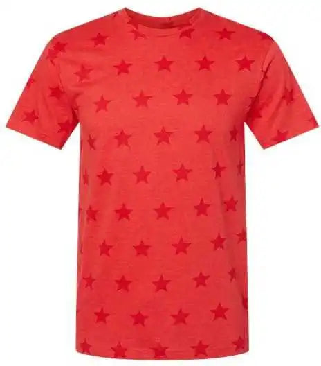 Code Five 3929 Star Print Tee - Red