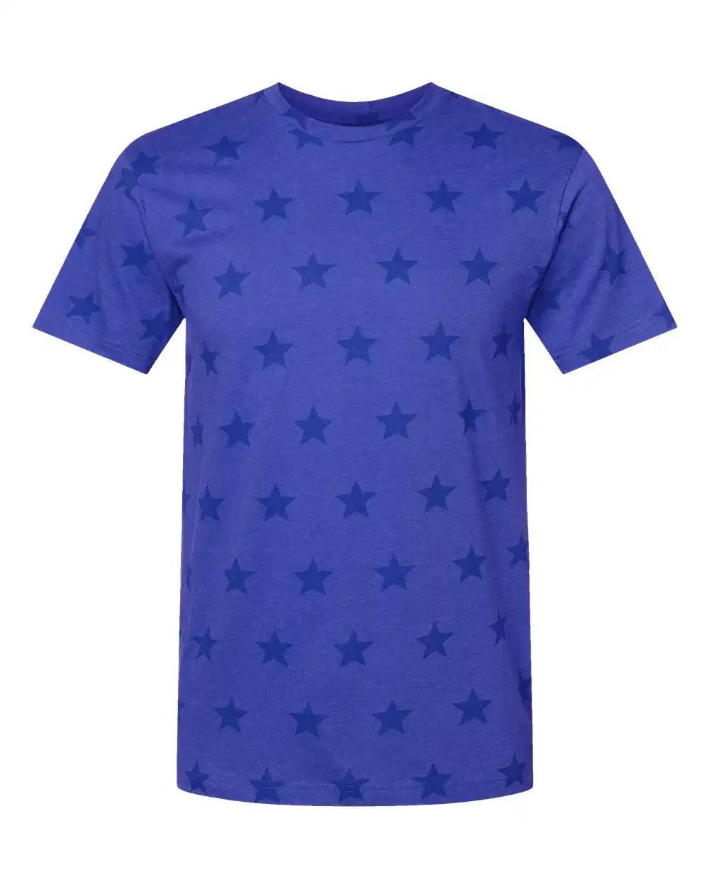 Code Five 3929 Star Print Tee - Royal - s
